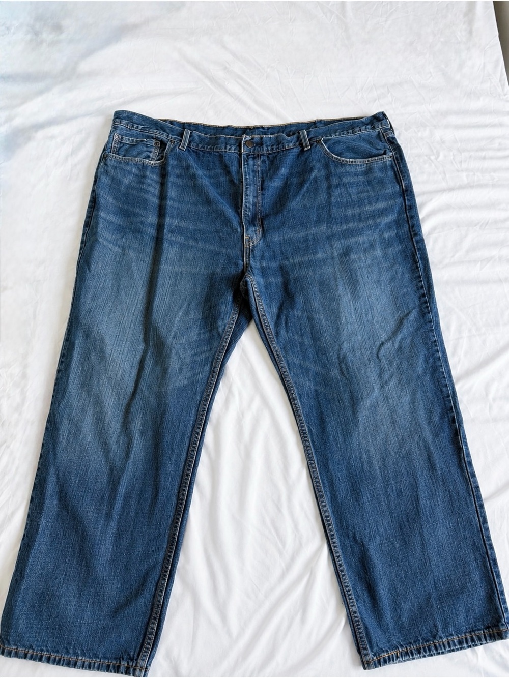 Levi's 559 Relaxed Straight Men's Jeans W52 L30 Big & Tall Medium Wash Denim